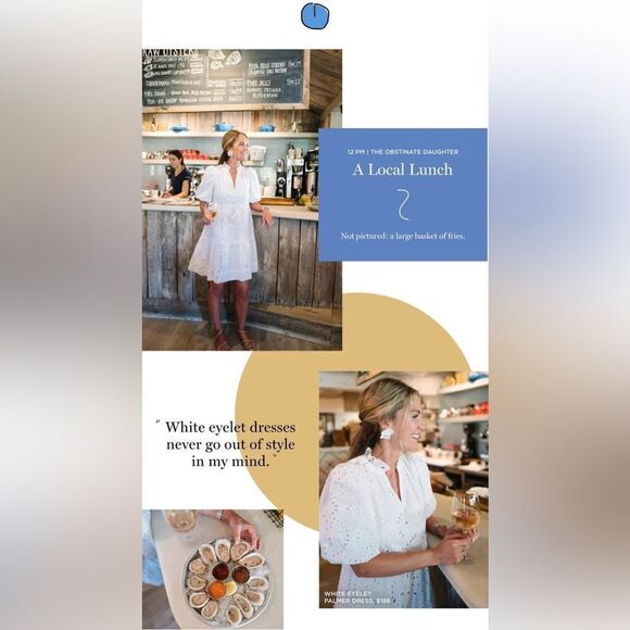 Tuckernuck x Cameran Wimberley Eyelet Palmer Cotton Dress NWT - Picture 2 of 9